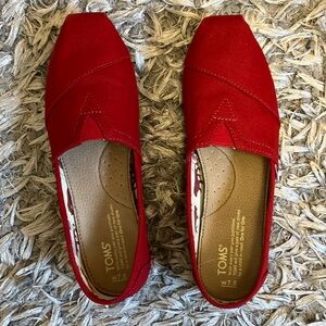 TOMS Alpargata in Red Canvas - Size 7.5